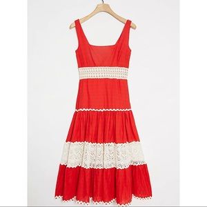 Anthropologie Favianne Lace Maxi Dress Small